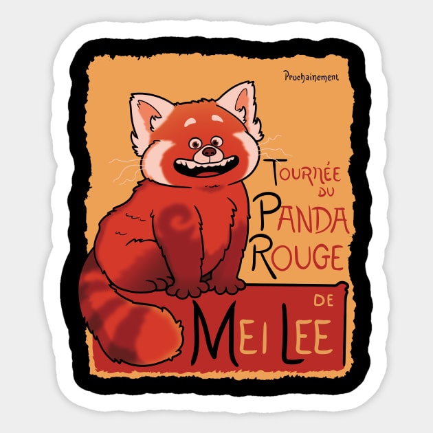 Tournée du Panda Rouge Sticker by jasesa